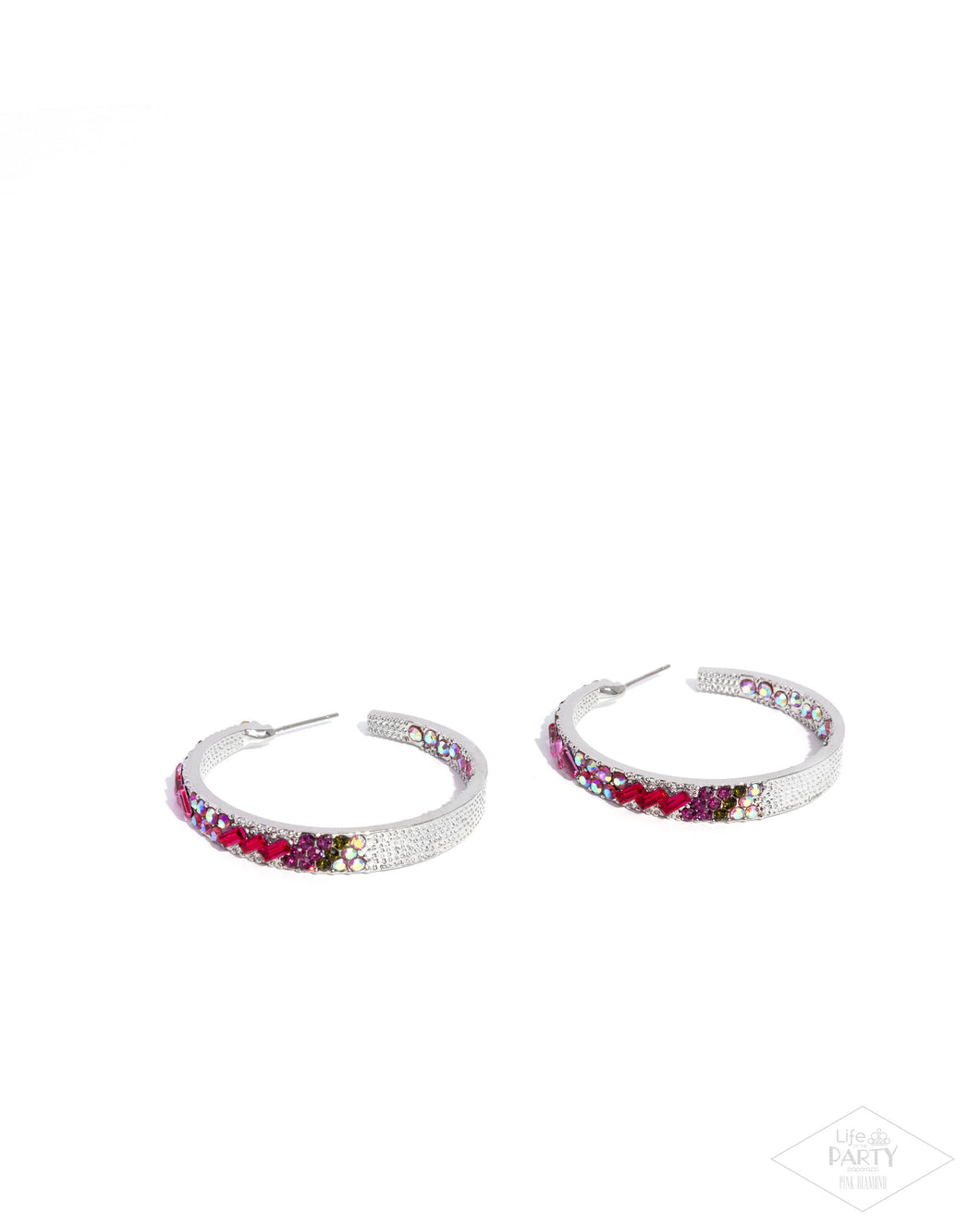 Paparazzi Life of the Party Pink Diamond Glitzy By Association- Pink