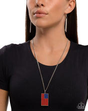 Load image into Gallery viewer, Paparazzi Patriotic Pendant - Red
