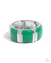 Load image into Gallery viewer, Paparazzi Fashionable Fringe &amp; Colored Cameo Set - Green
