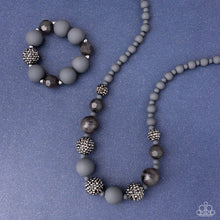 Load image into Gallery viewer, Paparazzi Hematite Haute &amp; Hematite Honor Set - Silver
