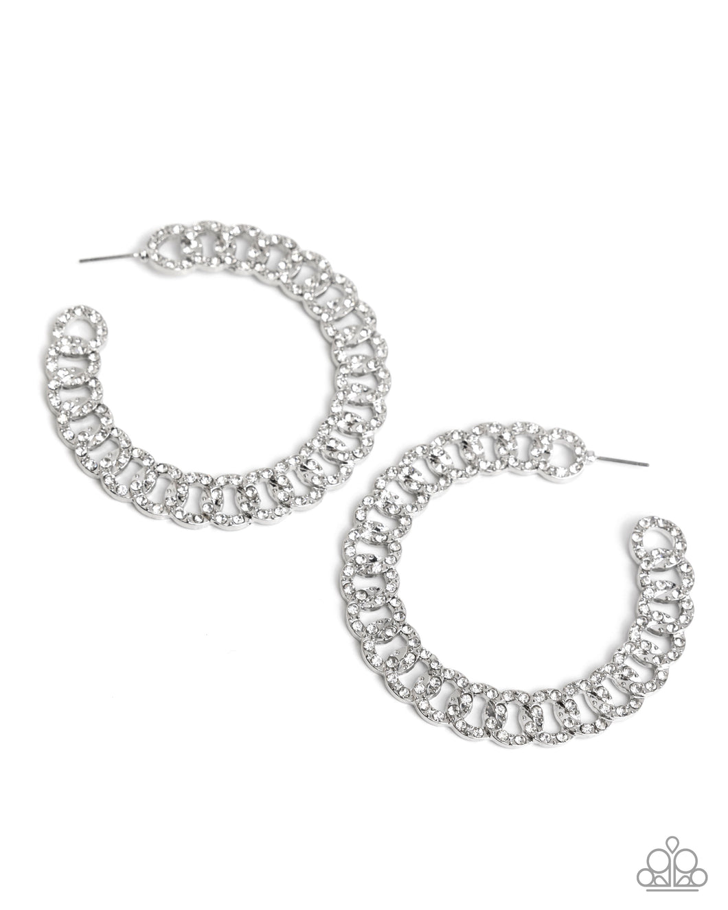 Paparazzi August Life of tje Party Interlocked Icing - White
