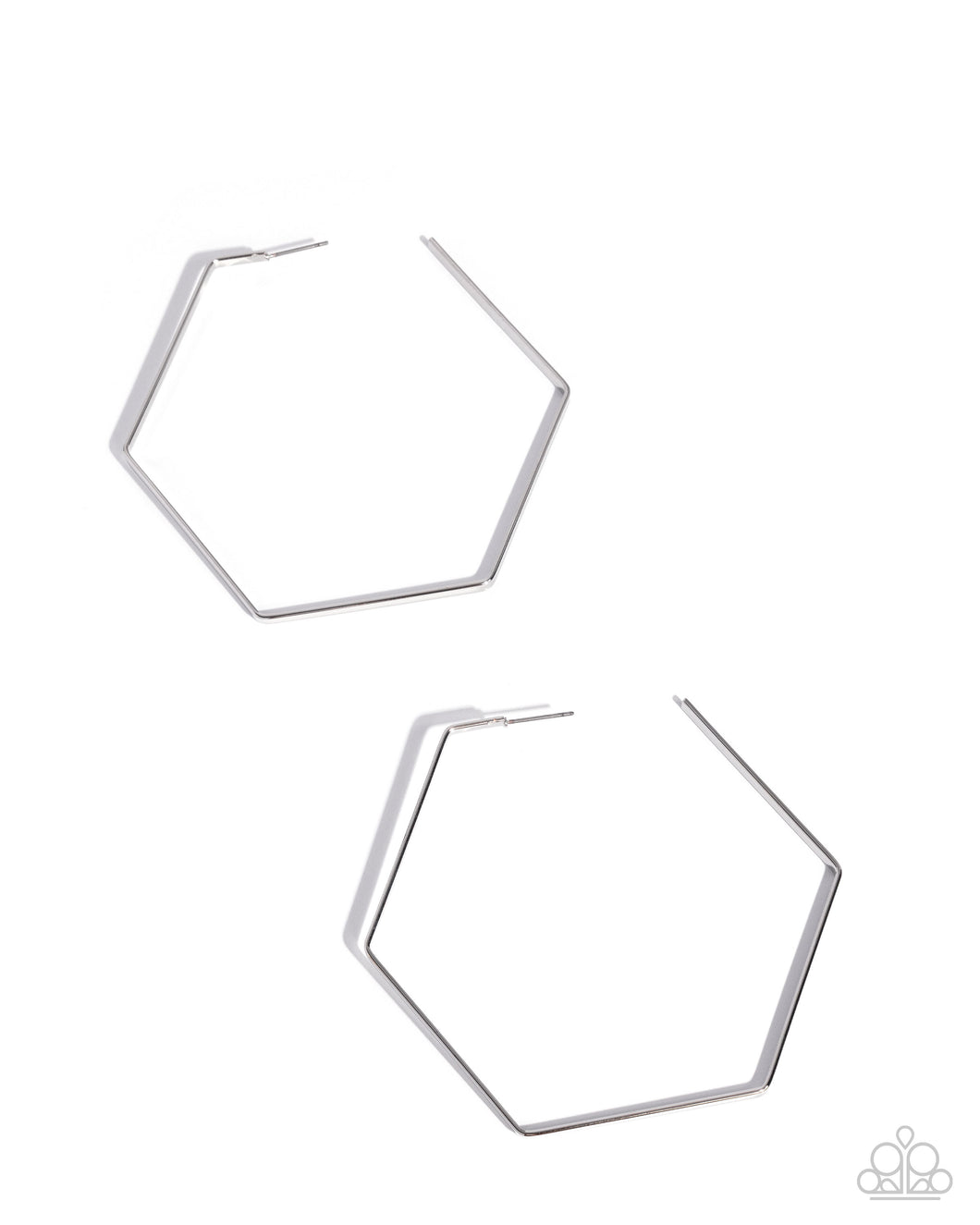 Paparazzi Handcrafted Hexagons - Silver