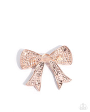 Load image into Gallery viewer, Paparazzi Bow Bravado - Rose Gold
