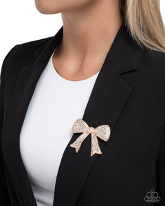 Paparazzi Bow Bravado - Rose Gold