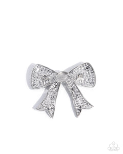Paparazzi Bow Bravado - White
