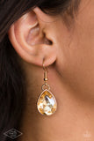Load image into Gallery viewer, Show-Stopping Shimmer - Gold Necklace - Black Diamond Life of the Party Exclusive
