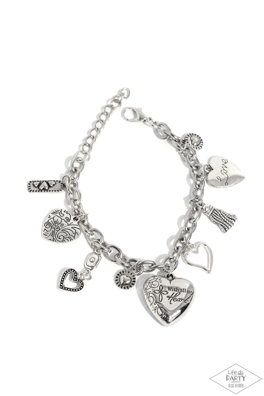 Paparazzi Black Diamond Pure In Heart - Silver