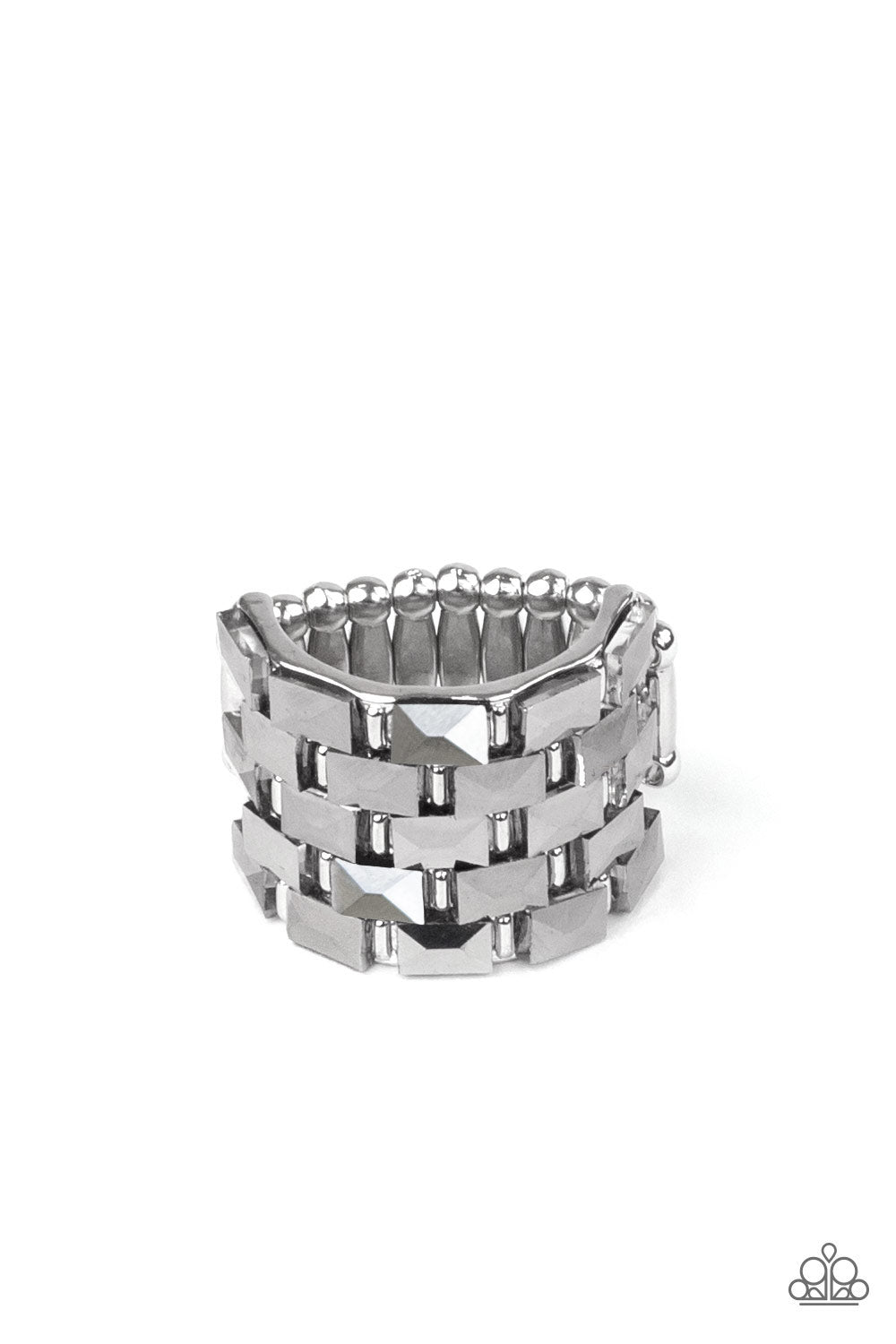 Paparazzi Checkered Couture - Silver