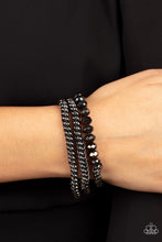 Load image into Gallery viewer, Paparazzi Gutsy and Glitzy - Black
