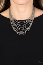 Load image into Gallery viewer, Paparazzi Cascading Chains - Silver
