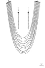 Load image into Gallery viewer, Paparazzi Cascading Chains - Silver
