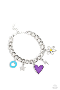 Paparazzi Living in CHARM-ony and Turn Up The Charm Set -  Purple