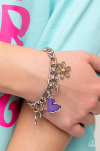 Paparazzi Living in CHARM-ony and Turn Up The Charm Set -  Purple