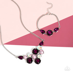 Paparazzi Round Royalty and Paparazzi Twinkling Trio Set  - Pink