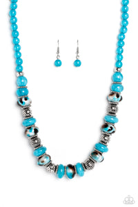 Paparazzi Warped Whimsicality and Warp Wayfarer Set - Blue