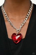 Load image into Gallery viewer, Paparazzi GLASSY-Hero - Red

