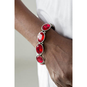 Paparazzi DIVA In Disguise - Red - Life of the Party Black Diamond Exclusive