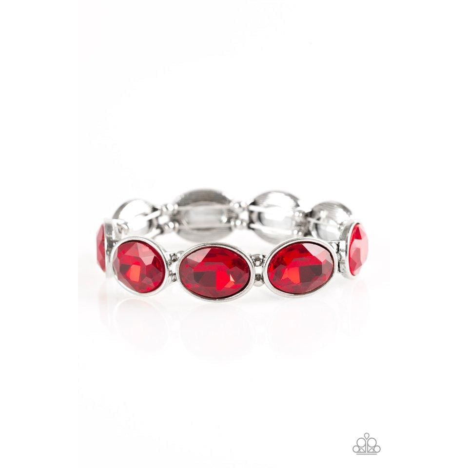 Paparazzi DIVA In Disguise - Red - Life of the Party Black Diamond Exclusive